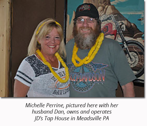 Police Threaten Bar Owner Michelle Perrine. Pictured Here with Husband Dan.