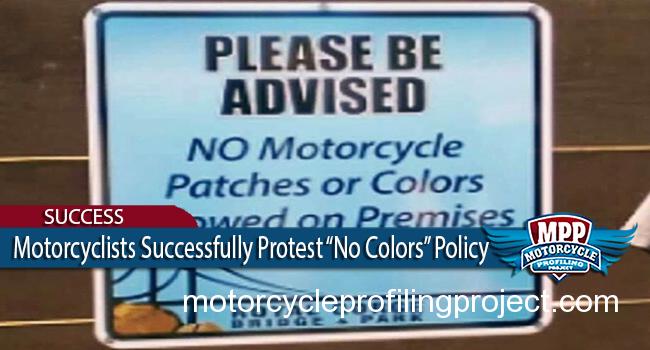 Big Win – MC’s Stop ‘No Motorcycle Colors’ Policy in Colorado