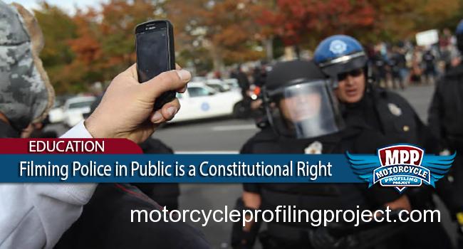 Filming Police in Public is a Constitutional Right