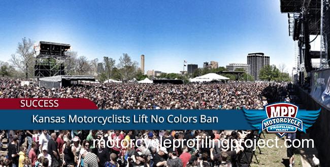  Victory For Kansas City Motorcyclists-Rockfest Lifts “No Colors” Ban.