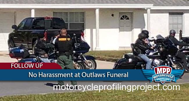 Police Respectful at Outlaws Funeral After Media Reports Public Outrage