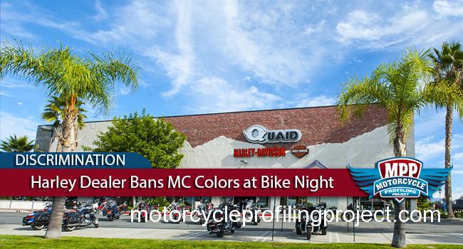 Harley-Davidson Dealer Bans Motorcycle Colors at Bike Night