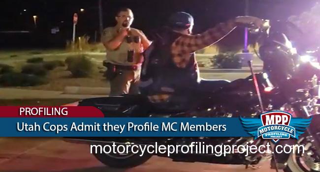 Utah Police Admit They Profile MC Members